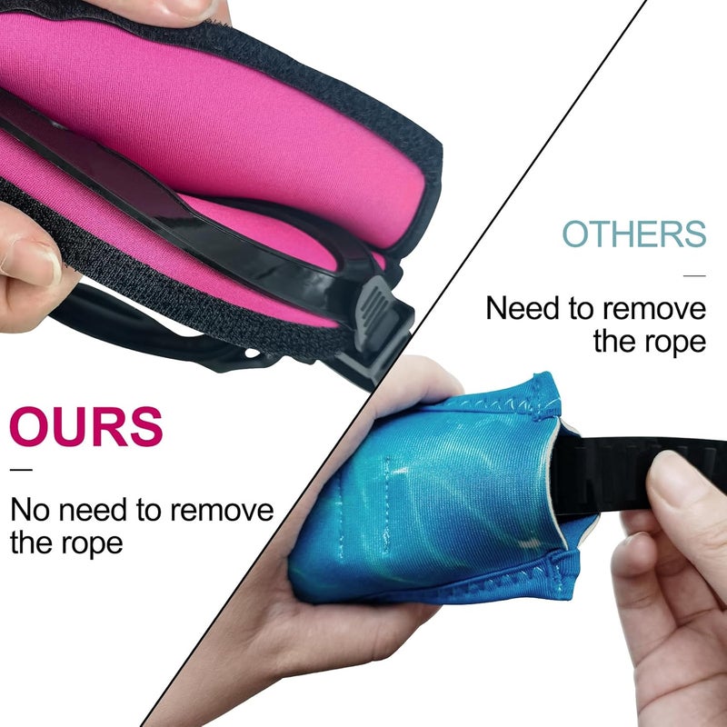 Jwintee Diving Mask Slap Strap Scuba Mask Straps Neoprene Mask Strap Cover Goggle Strap Hair Protector Wrap Swimming Water Sports for Dive Snorkel, 3 Pieces - Image 4